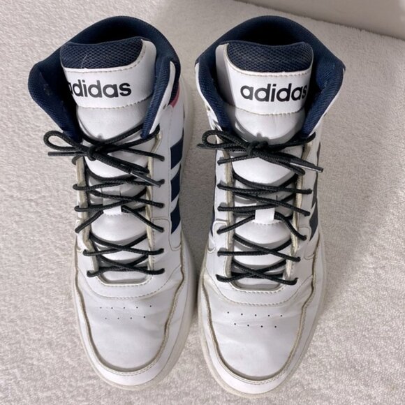 Adidas Hoops 3.0 Mid Classic High Top Lace Up Sneakers Athletic Shoes 8.5 - Picture 2 of 11
